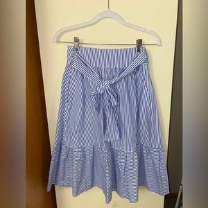 J crew striped skirt